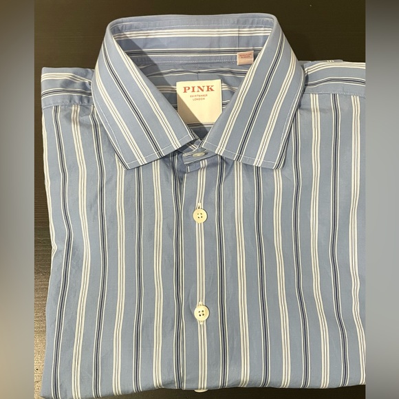 Thomas PINK London Shirtmaker *Like New* Classic Cotton Buttondown